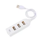 4-ports USB HUB 1-METER PORTABLE USB 2.0/1.1 Splitter Supports Charging 480Mbps High Speed ​​Data Transfer Rate for PC Lap