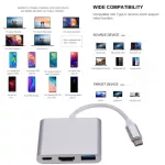 Usb Type C Hub Hdmi-Compatible 4k Thunderbolt 3 Adapter Support Samsung Dex Mode Usb-C Dock With Pd For Macbook Pro/air