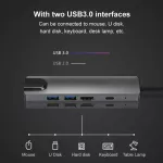 Type-C To Hdmi Pd 5-In-1 Notebook Docking Station Usb 3.0 Hub Usb C Adapter Hd Usb Hub Ugreen For Xiaomi Card Readers New