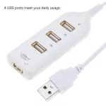 4-Ports Usb Hub 1-Meter Portable Usb 2.0/1.1 Splitter Supports Charging 480mbps High Speed Data Transfer Rate For Pc Lap