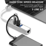 Usb Hub Usb Ethernet Usb 3.0 2.0 To Lan Hub For Xiaomi Mi Box 3/s Android Tv Set- Box Ethernet Adapter Network Card Usb Lan