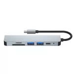 Easya Thunderbolt 3 Usb C Hub To Hdmi-Compatible 4k Rj45 100m Adapter Otg Type-C Dock With Pd Tf Sd For Macbook Pro/air M1