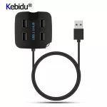 Usb Hub 2.0/3.0 Usb Splitter Adapter 4 Ports Usb 2.0/3.0 Mini Rotate Hub With Phone Holder Universal For Pc Notebook Lap Mac