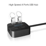 Usb Hub 2.0/3.0 Usb Splitter Adapter 4 Ports Usb 2.0/3.0 Mini Rotate Hub With Phone Holder Universal For Pc Notebook Lap Mac