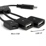 3 In 1 Usb 3.1 Type-C To Micro Usb 2.0 Power Charging Host Otg Hub Cable Adapter