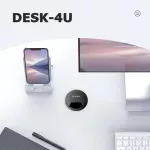 Orico Desk-4u 5gbps Multifunction Usb Hub Multi Usb 3.0 Desk Mount Splitter Type-Cdesk Grommet Audio Port Dongle For Pc Phone