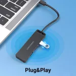 Vention Usb C Hub To Usb 3.0 Usb C 3.1 Gen 1 Micro Power Hub Adapter For Macbook Pro Ipad Samsung Galaxy Note 10 S10 Usb Hub