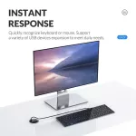 Orico Desk-4u 5gbps Multifunction Usb Hub Multi Usb 3.0 Desk Mount Splitter Type-Cdesk Grommet Audio Port Dongle For Pc Phone