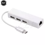 High Speed ​​USB Hub Type C to Ethernet Adapter 3 Ports Hub RJ45 10/100Mbps Network Card Lan Adapter USB-C for MacBook