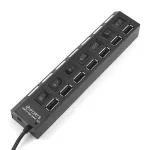 Multi Usb Hub 480mbps High Speed Usb 2.0 Adapter Expander Splitter With Switch For Household Computer Accessories