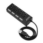 Multi Usb Hub 480mbps High Speed Usb 2.0 Adapter Expander Splitter With Switch For Household Computer Accessories