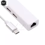 High Speed Usb Hub Type C To Ethernet Adapter 3 Ports Hub Rj45 10/100mbps Network Card Lan Adapter Usb-C For Macbook
