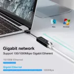 Usb C Hub 3.0 3 Port Type C Rj45 Hub Splitter 10/100/1000m Ethernet Adapter Network Card Lan For Macbook Pro Air Accessories