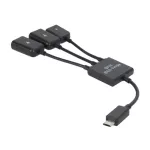 Micro Usb Otg Hub 3 In 1 Micro Usb Otg Hub Micro Usb Host Otg Hub Adapter Cable Male To Female Dual Micro Usb 2.0 Host Hub