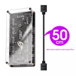 12v 4-Pin 10 Ports Rgb Hub Classic Motherboard Rgb Controller Desk 1-10 Splitter Extension Adapter For Pc Computer Desk