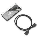 12v 4-Pin 10 Ports Rgb Hub Classic Motherboard Rgb Controller Desk 1-10 Splitter Extension Adapter For Pc Computer Desk