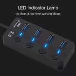 Hannord Usb Hub 3.0 High Speed 4 / 7 Port Usb 3.0 Hub Splitter With On/off Switch For Pc Windows Macbook Computer Accessories