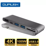 Type C To Hdmi Docking Station 6 In 1 Usb Hub Usb 3.0 Sd Tf Card Reader Adaptors For Macbook Pro Hdmi Usb C Splitter