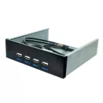 4 Ports USB 2.0 Front Panel USB HUB SPLITERS Adapter USB 2.0 HUB USB-HUB Multiple Splitter Hubs 5.25 Driver Bay for PC Computer