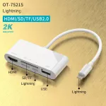 1080p Hdmi-Cable Usb Memory Card Tf Card Reader Digital Av Tv Otg Adapter Hub For Iphone X Xr Xs 11pro Max Se Ipad Mini Pro