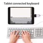 Usb Type-C To Usb Adapter Connector Type-C To Micro Usb 2.0 Charger Cable For Samsung/xiaomi/huawei/phone Black/white