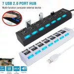 New Usb 2.0 Hub Usb Hub 2.0 Multi Usb Splitter 3 Hab Power Ports For Pc Expander Usb Hub 7 With Use 2.0 Multiple Switch Ada P3d7