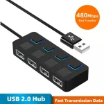 Multiple Usb 2.0 Hub Usb 2.0 Hub Multi Usb Splitter With Switch 4 Ports Expander Use Power Adapter Usb2.0 Hub For Pc Computer