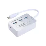 Type C To 3 Ports Usb 3.1 High Speed Hub Splitter Adapter With Sd/tf Card Reader Hub Socket Cable Adapter For Lap Pc Tablet