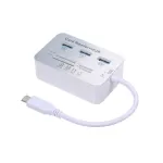 Type C To 3 Ports Usb 3.1 High Speed Hub Splitter Adapter With Sd/tf Card Reader Hub Socket Cable Adapter For Lap Pc Tablet