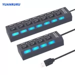 Usb2.0 Hub Usb Hub Multi Usb Splitter Hub Multiple Expander Usb Adapter Usb Hub 7 Port 2.0 Usb Hub Usb Port With Switch For Pc