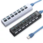 Usb 3.0 Hub Usb Hub 3.0 Multi Usb Splitter 3 Hab Use Power Adapter 4/7 Port Multiple Expander 2.0 Usb3 Hub With Switch For Pc
