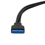 Floppy Bay 20 Pin 3.5 Inch Diskette Front Panel 2 Ports Usb 3.0 Expansion Adapter Connector For Computer Pc Lap