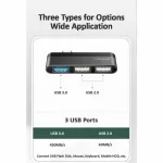 Docking Station For Surface Pro 7 With Hdmi-Compatible Rj-45 Gigabit Ethernet Port 2x Usbpc Multi-Function Extension