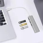 Usb 3.0 Hub Type-C To Rj45 Gigabit Network Card To Ethernet Network Adapter Usb Splitter For Macbook Windows 10 Tablet