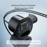 Orico Desk Grommet Usb 3.0 Hub With Headphone Microphone Port Type C Hub Otg Adapter Splitter For Lap Accessories