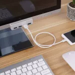 Clip Type 4 Ports Portable 10-32mm Range Universal Splitter Aluminium Alloy With Led Indicator Data Transmission Usb3.0 Hub