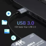 4k 1080p Usb 3.0 To Hdmi-Compatible Video Audio Game Capture Card For Ps4 Game Dvd Camcorder Camera Recording Live Streaming