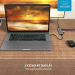 4k Thunderbolt 3 Usb C Hub Usb 3.1 Type-C Hub To Hdmi Adapter With Hub 3.0 Tf Sd Reader Slot Pd For Macbook Pro/air/huawei Mate