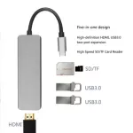 8-In-1 Usb C Hub Type C To Hdmi-Compatible Rj45 Ethernet Usb 3.0 Ports Sd/tf Card Reader Usb-C Pd Power For Macbook Pro Dock