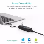 Basix High Speed 3 Ports Usb 3.0 Hub 10/100/1000 Mbps To Rj45 Gigabit Ethernet Lan Wired Network Adapter For Windows Macbook