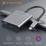 Cabletime Switch Dock Hdmi Tv Hub For Nintendo Switch 4k Usb-C Vga Hub For Macbook Pro Matebook X Huawei Mate 30 Nintendo C037