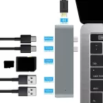Usb 3.1 Type-C Hub To Hdmi-Compatible Adapter 4k Thunderbolt 3 Usb C Hub With Hub 3.0 Tf Sd Reader Slot Pd For Macbook Pro/air