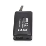 4 Port USB HUB v2.0 MAGIC TECH MT150 Extension 10M. BlackBy JD SuperXstore