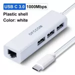 Ofccom Usb C Ethernet Usb 3.0 2.0 To Rj45 Hub 10/100/1000mbps Ethernet Adapter Network Card Usb Lan For Macbook Windows
