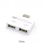 Mini 2 Port Usb Hub Charger Hub Adapter Usb Splitter For Phone Tablet Computer