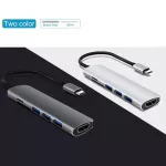 Usb 3.1 Type-C Hub To Hdmi Adapter 4k Thunderbolt 3 Usb C Hub With Hub 3.0 Tf Sd Reader Slot Pd For Macbook Pro/air/huawei Mate