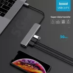 Usb 3.1 Type-C Hub To Hdmi Adapter 4k Thunderbolt 3 Usb C Hub With Hub 3.0 Tf Sd Reader Slot Pd For Macbook Pro/air/huawei Mate