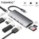 Tishric Usb C Hub Type C Dock Otg To Multi Usb 3.0/2.0 Hub/splitter Sd Rj45 Lan 4k Hdmi Compatible Adapter For Macbook Huawei