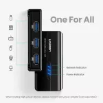 Ugreen Usb Hub Usb 3.0 2.0 To Rj45 Lan 10/100/1000m Network Card For Xiaomi Mi Box 3/s Usb Lan Ethernet Adapter For Macbook