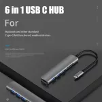 Usb 3.1 Type-C Hub To Hdmi Adapter 4k Thunderbolt 3 Usb C Hub With Hub 3.0 Tf Sd Reader Slot Pd For Macbook Pro/air/huawei Mate